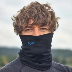 Komin trekkingowy 100% wełna merino (195 g/m²). Brązowe szaliki WOOLONA, bez wzorów, ze skóry. Za 117.00 zł.