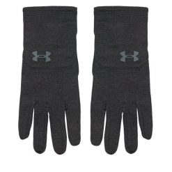 Rękawiczki Męskie Under Armour. Czarne rękawiczki Under Armour, bez wzorów, z dzianiny. Za 89.99 zł.