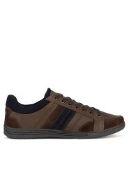 Lasocki Półbuty VICTOR4-57A MI08 Brązowy. Brązowe eleganckie półbuty Lasocki, bez wzorów, z nubiku, bez obcasa, bez zapięcia. Za 179.99 zł.
