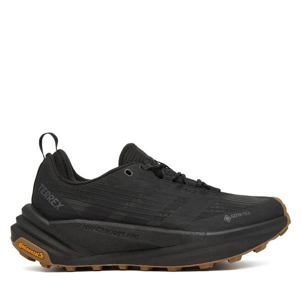 Trekkingi adidas. Czarne buty trekkingowe Adidas, bez wzorów, z gore-texu, bez zapięcia. Za 799.99 zł.