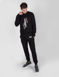 Les Hommes Spodnie "Jogger" | LJJ111-782P | Jogger Pants | Mężczyzna | Czarny. Czarne joggery i bojówki Les Hommes, m, bez wzorów, z bawełny. W wyprzedaży za 349.00 zł.