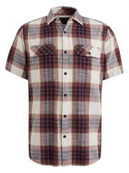 PME Legend Koszula - Regular fit - w kolorze kremowo-czerwonym rozmiar: S. Brązowe koszule PME Legend, s, bez wzorów, z bawełny, bez kołnierzyka, bez ramiączek. Za 177.32 zł.