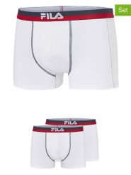 Fila Bokserki (2 pary) w kolorze białym rozmiar: L. Białe bokserki Fila, l, bez wzorów. Za 43.99 zł.