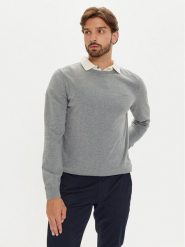 S.Oliver Sweter 2143173 Szary Regular Fit. Szare swetry rozpinane S.Oliver, m, bez wzorów, z bawełny, bez kołnierzyka, bez ramiączek. Za 129.99 zł.
