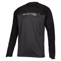 Longsleeve rowerowy męski Endura MT500 Burner. Czarne bluzki z długim rękawem ENDURA, m, bez wzorów, bez kołnierzyka, bez ramiączek. Za 276.55 zł.