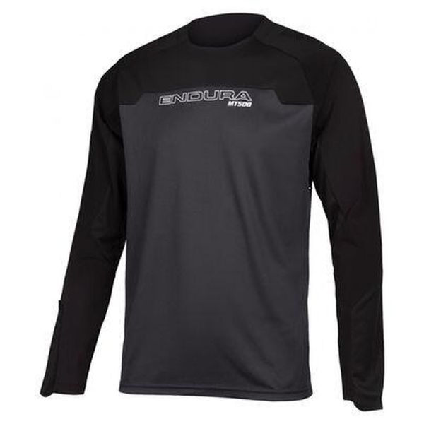 Longsleeve rowerowy męski Endura MT500 Burner. Czarne bluzki z długim rękawem ENDURA, m, bez wzorów, bez kołnierzyka, bez ramiączek. Za 276.55 zł.