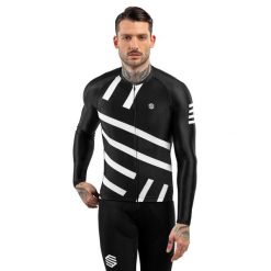 Męska koszulka rowerowa z krótkim rękawem Kolarstwo Siroko M2 Leader. Białe bluzy SIROKO, m, bez wzorów, z jersey, bez kaptura. W wyprzedaży za 212.00 zł.