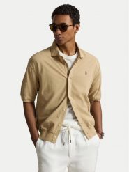 Polo Ralph Lauren Koszula 710B18514002 Beżowy Regular Fit. Brązowe koszule Polo Ralph Lauren, m, bez wzorów, z bawełny, bez kołnierzyka, bez ramiączek. Za 689.99 zł.