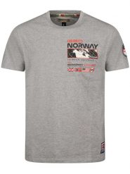 Geographical Norway Koszulka "Jholme" w kolorze szarym rozmiar: XXL. Szare bezrękawniki Geographical Norway, xxl, bez wzorów, z bawełny, bez kołnierzyka, bez ramiączek. Za 70.74 zł.