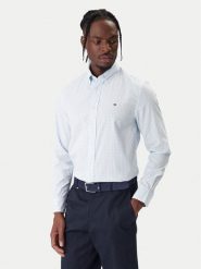 Tommy Hilfiger Koszula Gingham MW0MW41713 Błękitny Regular Fit. Niebieskie koszule Tommy Hilfiger, m, bez wzorów, z bawełny, bez kołnierzyka, bez ramiączek. Za 369.99 zł.