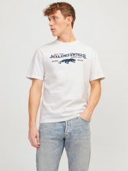 Jack & Jones Koszulka w kolorze białym rozmiar: M. Białe bezrękawniki Jack & Jones, m, bez wzorów, z bawełny, bez kołnierzyka, bez ramiączek. Za 21.97 zł.
