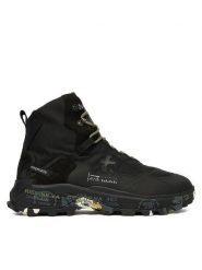 Premiata Trzewiki Saintcro 380 Czarny. Czarne botki sznurowane Premiata, bez wzorów, ze skóry, bez obcasa, bez zapięcia. Za 1,319.00 zł.