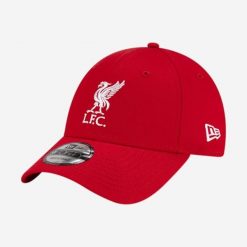 Czapka baseballówka z daszkiem New Era Liverpool FC. Czapki z daszkiem New Era, bez wzorów, z bawełny. Za 119.99 zł.