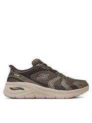 Skechers Sneakersy Arch Fit 3.0 - Kaliver 233402 Khaki. Brązowe buty sportowe casual Skechers, bez wzorów, z materiału, bez zapięcia. Za 519.99 zł.