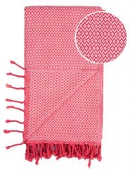 Towel to Go Chusta hammam "Samos" w kolorze różowym - 175 x 95 cm rozmiar: onesize. Różowe szaliki Towel to Go, bez wzorów, z bawełny. Za 73.99 zł.