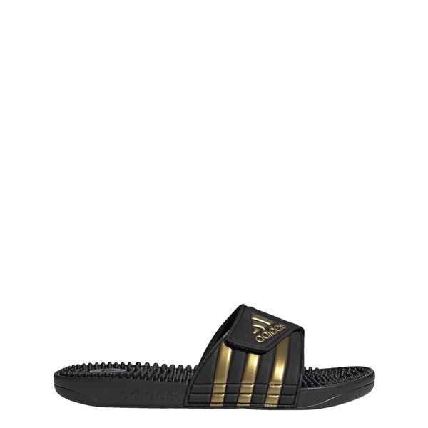 Klapki basenowe dla dorosłych Adissage. Czarne klapki Adidas, z materiału. Za 129.00 zł.