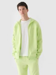 4F Bluza dresowa rozpinana z kapturem męska - zielona XL. Zielone bluzy z kapturem 4F, m, bez wzorów, z bawełny, z kapturem. W wyprzedaży za 79.99 zł.