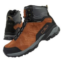 Buty męskie trekkingowe CMP Melnick. Brązowe buty sportowe casual CMP, bez wzorów, ze skóry, bez zapięcia. Za 339.00 zł.