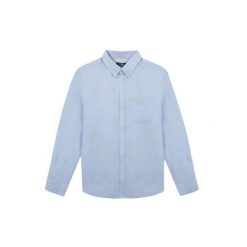 Koszula z długim rękawem TBS Lyner. Niebieskie koszule Tbs, m, bez wzorów, bez kołnierzyka, bez ramiączek. Za 333.00 zł.