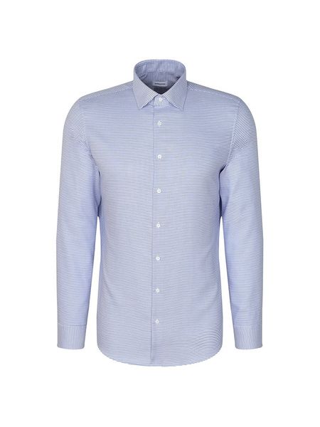 Seidensticker Koszula w kolorze niebieskim rozmiar: 40. Niebieskie koszule Seidensticker, bez wzorów, z bawełny, bez kołnierzyka, bez ramiączek. Za 109.00 zł.