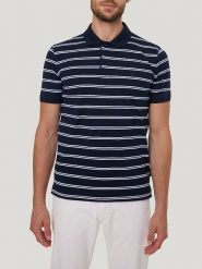 Pierre Cardin Koszulka polo w kolorze granatowo-białym rozmiar: XL. Niebieskie koszulki polo Pierre Cardin, xl, bez wzorów, z bawełny, bez kołnierzyka, bez ramiączek. Za 109.95 zł.