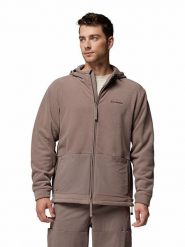 Columbia Kurtka polarowa w kolorze beżowym rozmiar: XL. Brązowe kurtki Columbia, xl, bez wzorów, z polaru, bez kaptura. Za 319.95 zł.