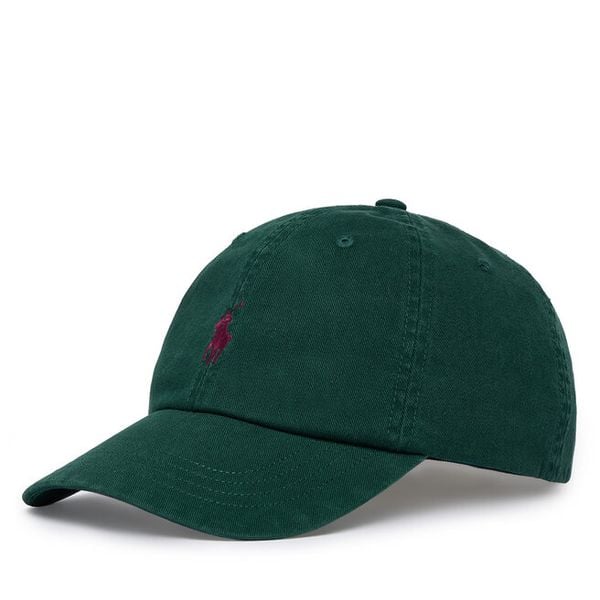 Czapka z daszkiem Polo Ralph Lauren. Zielone czapki z daszkiem Polo Ralph Lauren, bez wzorów. Za 329.99 zł.