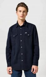 MESKA KOSZULA WRANGLER WESTERN SHIRT MIDNIGHT RODEO 112357193. Koszule Wrangler, l, bez wzorów, bez kołnierzyka, bez ramiączek. Za 169.99 zł.