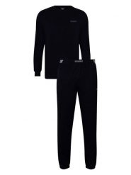 CR7 Piżama w kolorze czarnym rozmiar: L. Czarne piżamy CR7, l, bez wzorów, z bawełny, bez ramiączek. Za 100.99 zł.