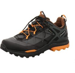 Buty trekkingowe męskie AKU Rocket Dfs GTX. Brązowe buty turystyczne Aku, bez wzorów, z gore-texu, bez zapięcia, trekkingowe, gore-tex. Za 816.70 zł.