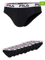 Fila Slipy (8 par) w kolorze czarnym rozmiar: S. Czarne slipki Fila, s, bez wzorów. Za 173.99 zł.