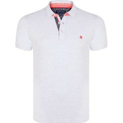 Koszulka polo w kolorze jasnoszarym. Szare koszulki polo Giorgio Di Mare, m, bez wzorów, bez kołnierzyka, bez ramiączek. W wyprzedaży za 87.95 zł.