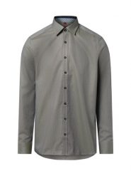 Finshley & Harding Męska koszula biznesowa Mężczyźni Slim Fit Bawełna zielony wzorzysty, 39. Zielone koszule Finshley & Harding, m, bez wzorów, z bawełny, bez kołnierzyka, bez ramiączek. Za 199.95 zł.