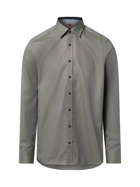 Finshley & Harding Męska koszula biznesowa Mężczyźni Slim Fit Bawełna zielony wzorzysty, 39. Zielone koszule Finshley & Harding, m, bez wzorów, z bawełny, bez kołnierzyka, bez ramiączek. Za 199.95 zł.