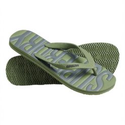 Sandały Superdry Vintage Wegańskie Zielone. Zielone sandały Superdry, z gumy, bez zapięcia. Za 159.00 zł.