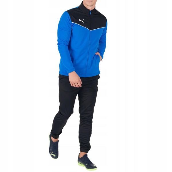 Dres męski sportowy komplet bluza spodnie PUMA individualRISE. Czarne komplety dresowe Puma, m, bez wzorów, z dresówki, bez ramiączek. Za 175.00 zł.