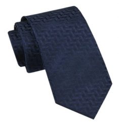 Elegancki Krawat Męski - Alties - Granat, Drobny Geometryczny Wzór. Niebieskie krawaty i muchy Alties, bez wzorów, z tkaniny. Za 49.00 zł.