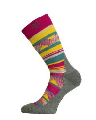 Skarpety Trekkingowe Lasting WLI 80% Merino Wool Różowy (408) M (38-41). Czerwone skarpety LASTING, bez wzorów, z dzianiny. Za 65.00 zł.