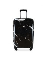 Semi Line Walizka duża T5730-3 Czarny. Czarne walizki Semi-line, bez wzorów, z tworzywa sztucznego, duże. Za 349.99 zł.