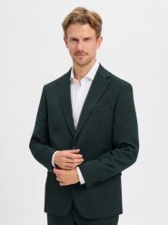 Finshley & Harding marynarka z kolekcji modułowej Mężczyźni Modern Fit zielony, 50. Zielone garnitury Finshley & Harding, do pracy, m, bez wzorów, biznesowe. Za 699.95 zł.