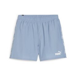 Spodenki sportowe męskie Puma ESS+ TAPE WOVEN 84904320. Niebieskie krótkie spodenki sportowe Puma, l, z aplikacjami, z materiału. Za 102.90 zł.