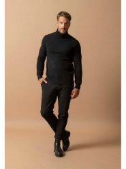 Perfect Cashmere Kaszmirowy golf "Trevor" w kolorze czarnym rozmiar: XXL. Czarne golfy Perfect Cashmere, xxl, bez wzorów, z kaszmiru, bez ramiączek. Za 434.99 zł.
