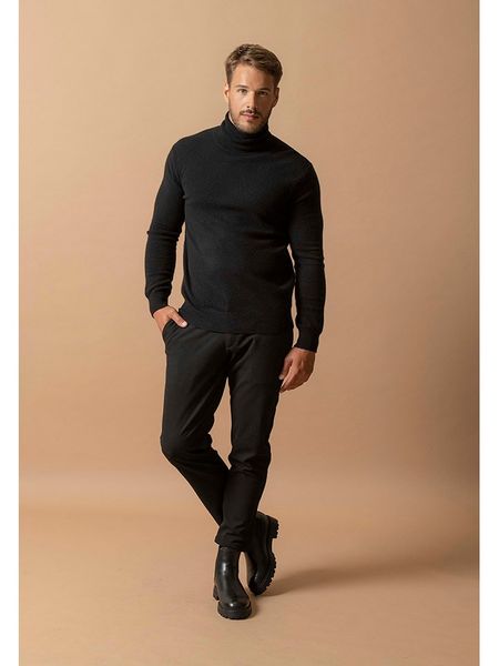 Perfect Cashmere Kaszmirowy golf "Trevor" w kolorze czarnym rozmiar: XXL. Czarne golfy Perfect Cashmere, xxl, bez wzorów, z kaszmiru, bez ramiączek. Za 434.99 zł.