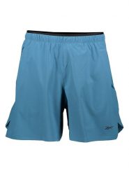 Reebok Szorty sportowe "Strength 3.0" w kolorze błękitnym rozmiar: L. Niebieskie krótkie spodenki sportowe Reebok, l, bez wzorów, z materiału. Za 101.70 zł.