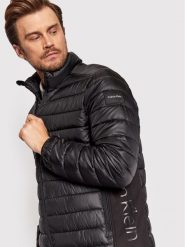 Calvin Klein Kurtka przejściowa Recycled Side K10K108291 Czarny Regular Fit. Czarne kurtki CALVIN KLEIN, m, bez wzorów, z syntetyku, bez kaptura. Za 609.99 zł.