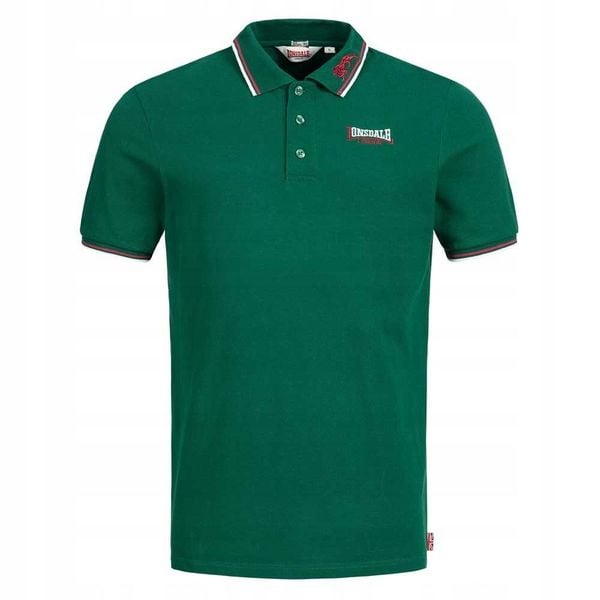 Polo Lonsdale Lion. Zielone koszulki polo Lonsdale, m, bez wzorów, bez kołnierzyka, bez ramiączek. Za 197.00 zł.