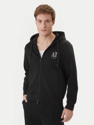 Armani Exchange Bluza XM000371 AF10818 UC001 Czarny Regular Fit. Czarne bluzy Armani Exchange, l, bez wzorów, z bawełny, bez kaptura. Za 639.99 zł.