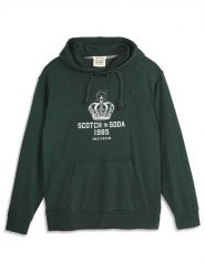 Scotch & Soda Bluza w kolorze ciemnozielonym rozmiar: M. Zielone bluzy Scotch & Soda, m, bez wzorów, z kapturem. Za 137.10 zł.