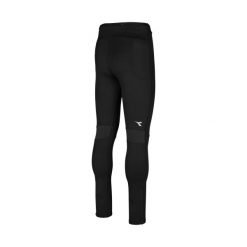 Legginsy męskie DIADORA RUNNING TIGHTS. Czarne legginsy długie sportowe Diadora, m, bez wzorów. Za 129.99 zł.