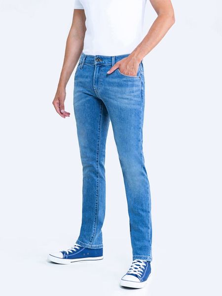 BIG STAR Dżinsy - Slim fit - w kolorze błękitnym rozmiar: W33/L34. Niebieskie jeansy BIG STAR, l. Za 187.45 zł.